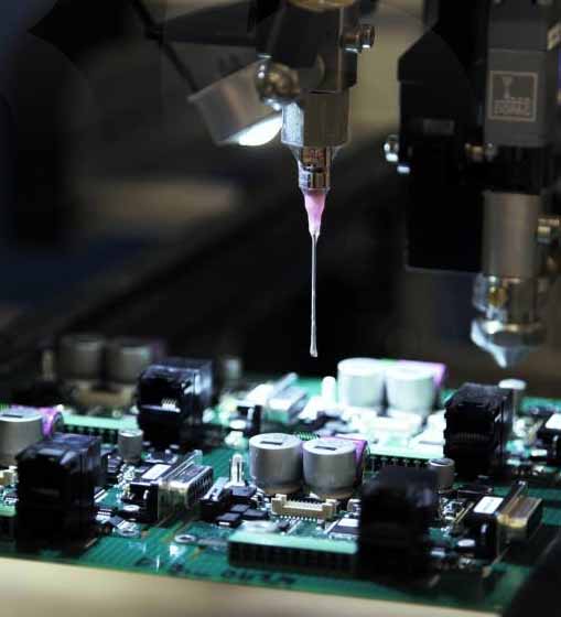 En bild på elektronikproduktion hos Propoint